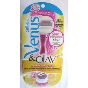 Gillette Venus & Olay Women's Comfortglide Scented 5 Blade Sugarberry Bar Razor